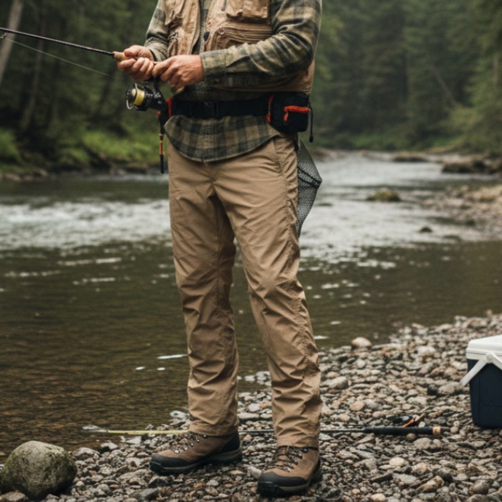 Patagonia Vintage Khaki Outdoor Hiking Fishing Gorpcore Straight Leg Pants Large